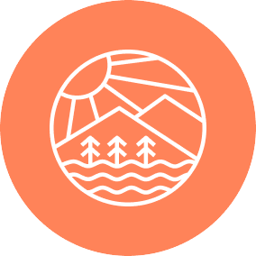Icon, scenic vista