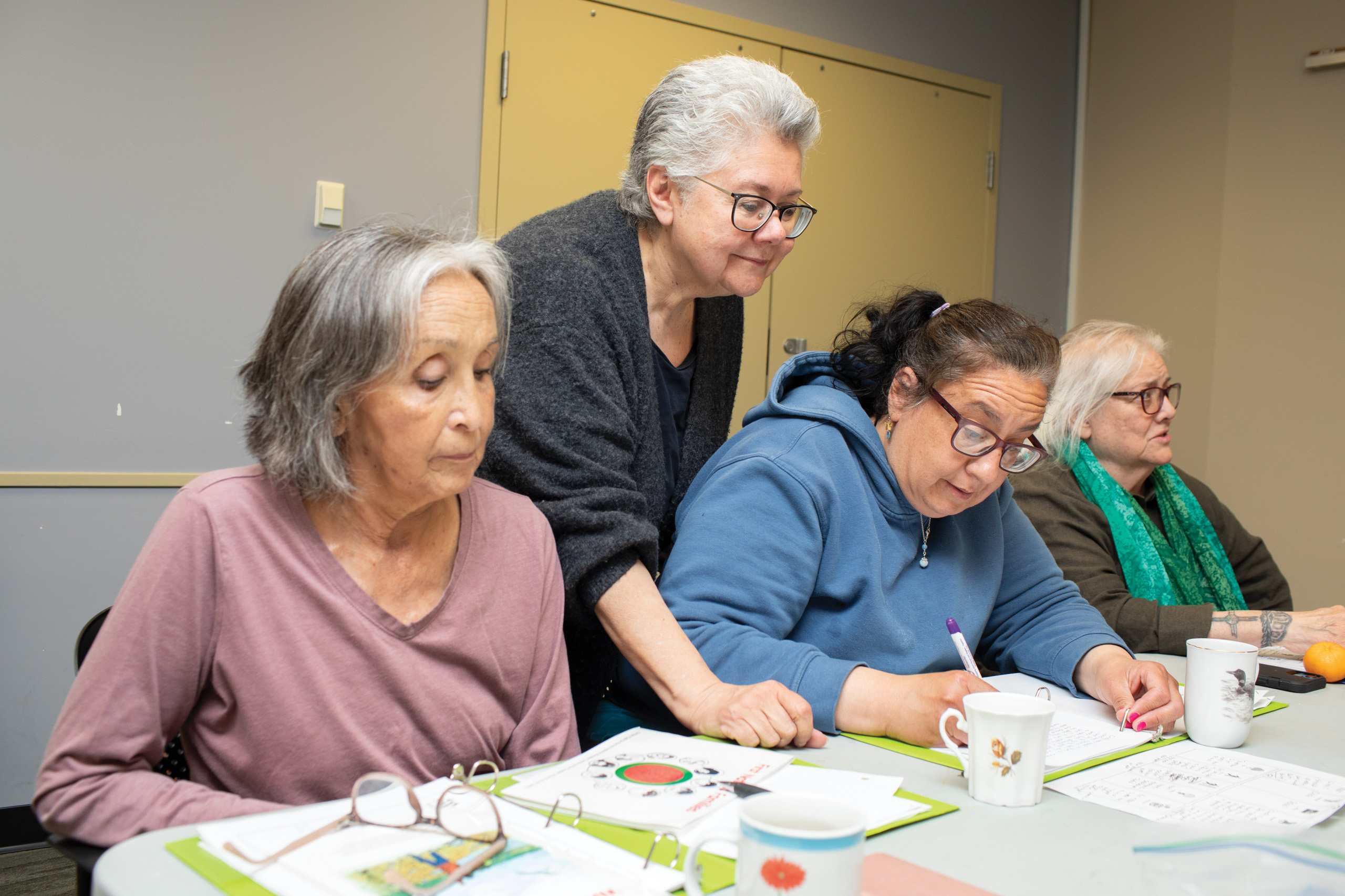 Literacy Circle adult students learning together and advancing their reading skills. 
