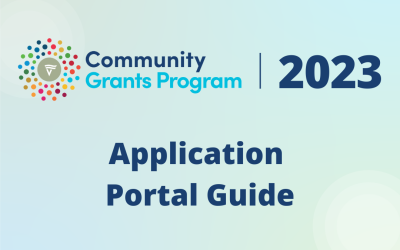 2023 Community Grants Program: Portal Guide