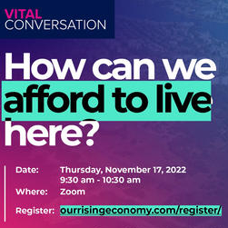 Vital Conversation “How can we afford to live here?” brings together panel to address affordability in Greater Victoria