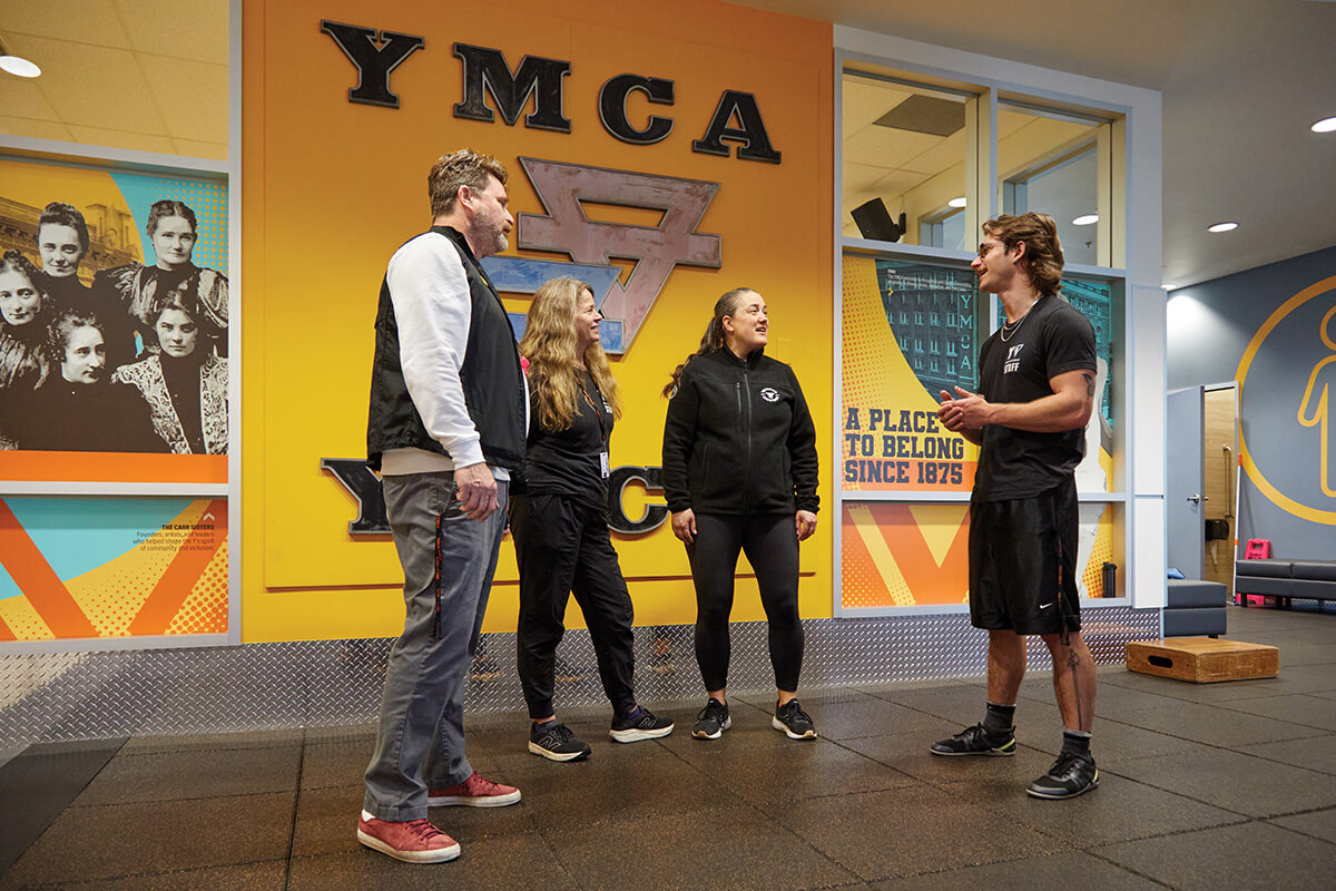 YMCA-YWCA staff and Derek Gent, CEO